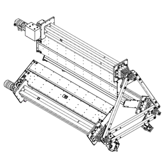 Horizontal guided masts