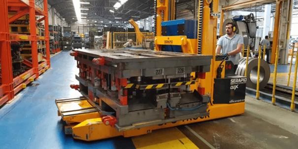 Powered by SERAPID Rigid Chain Technology, GPO Die Carts are designed to transport heavy loads.